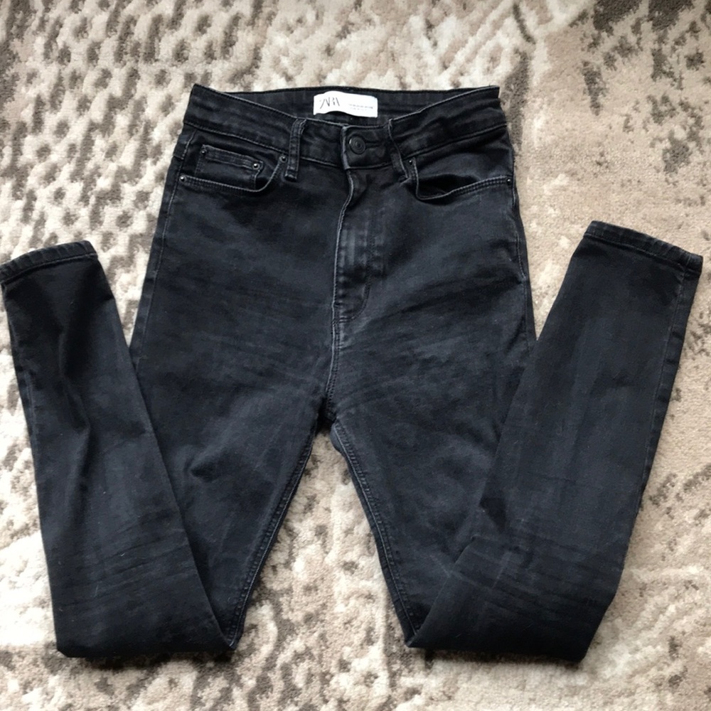 Zara high rise skinny jeans